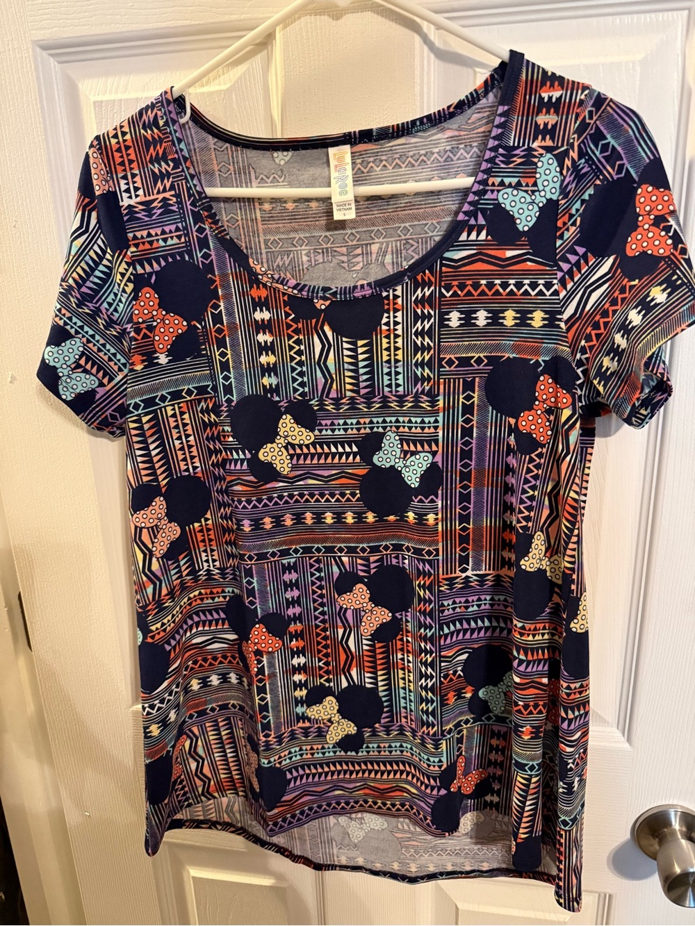 LuLaRoe Minnie Mouse Print Top